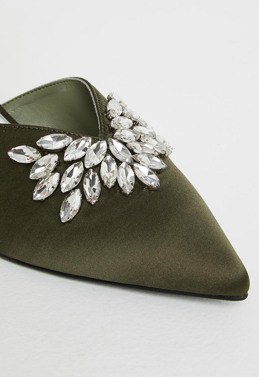 Jeffrey Campbell - Destinia-j - khaki satin silver