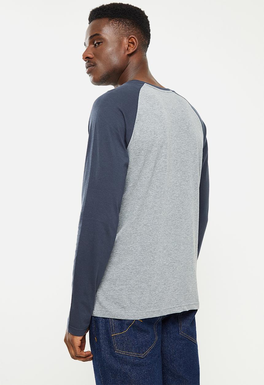 JEEP - Applique & embroidery app tee-heather grey melange-jeep - grey & navy 