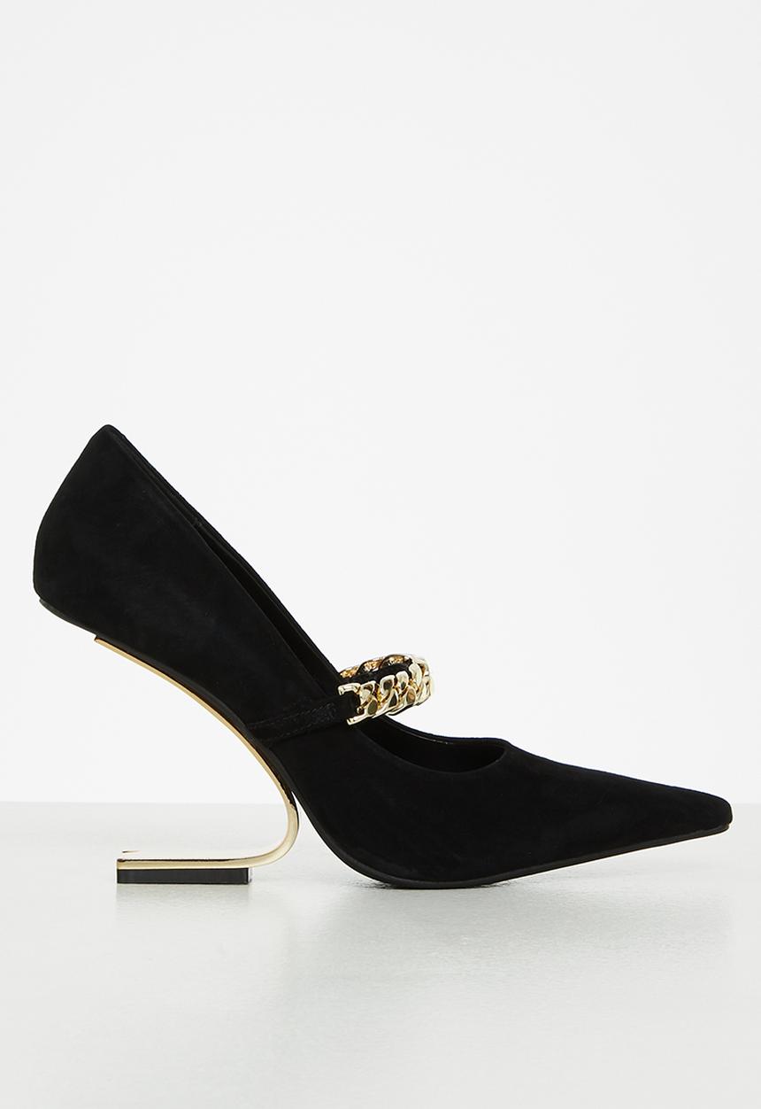Jeffrey Campbell - Half-past - black suede gold