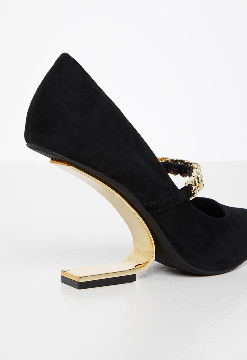 Jeffrey Campbell - Half-past - black suede gold