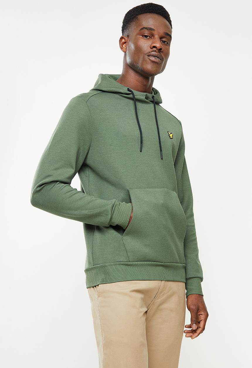 Lyle & Scott - Oth fly fleece hoodie - green