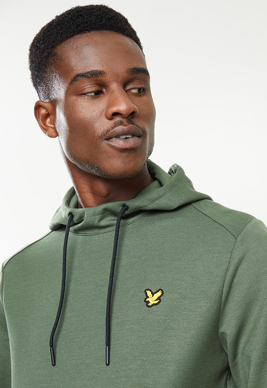 Lyle & Scott - Oth fly fleece hoodie - green