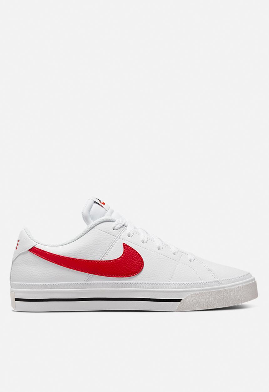 Nike - Court legacy next nature - white/university red-black-team orange