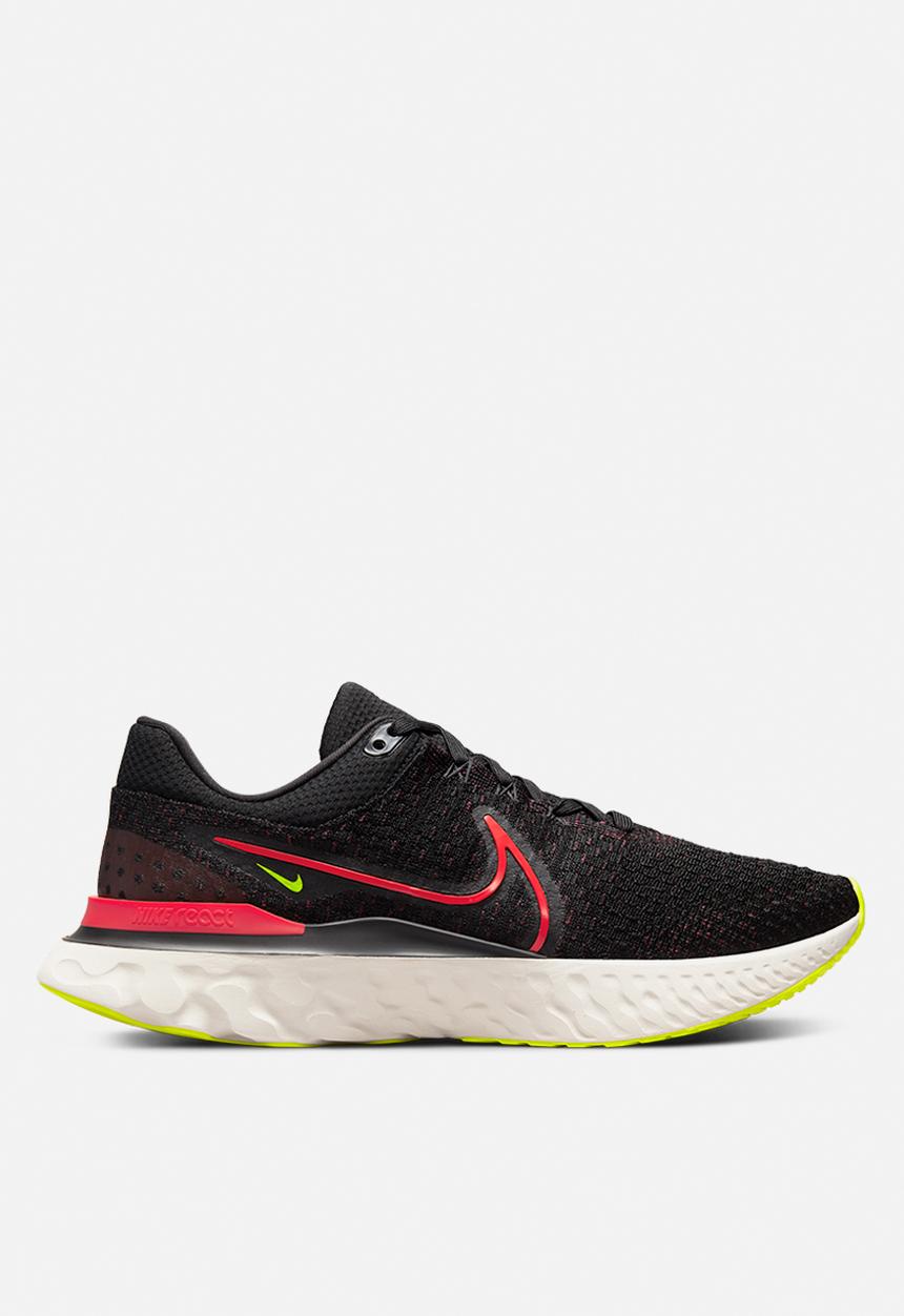 Nike - Nike react infinity run flyknit 3 - black/siren red-team red-volt