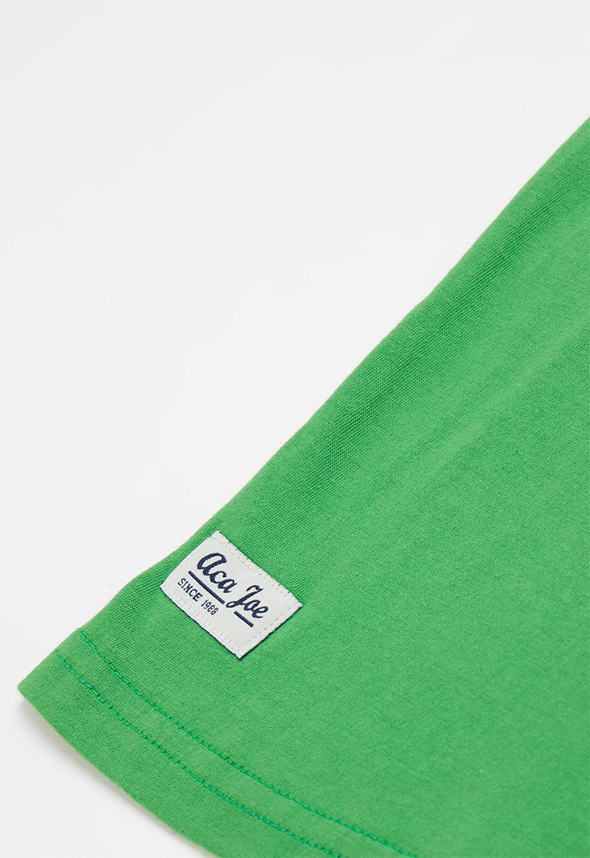 Aca Joe - Aca joe heritage applique crew tee - green & blue