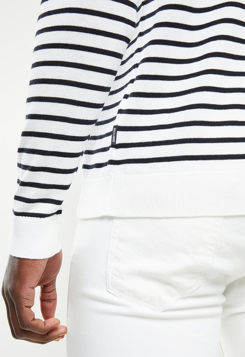 Only & Sons - Koby stripe crew knit - multi