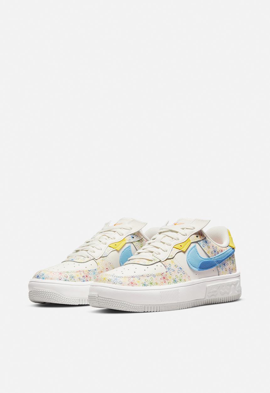Nike - Wmns air force 1 fontanka - sail/university blue-vivid sulfur