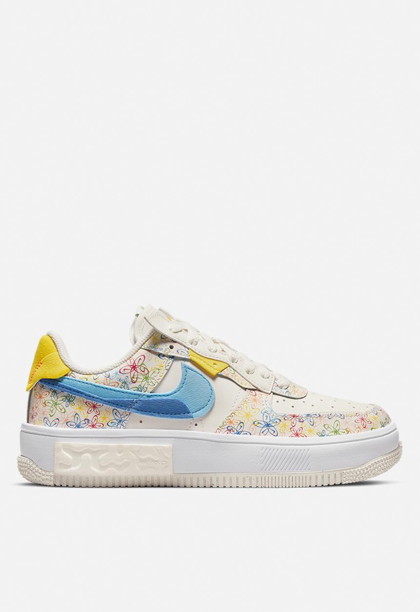 Nike - Wmns air force 1 fontanka - sail/university blue-vivid sulfur