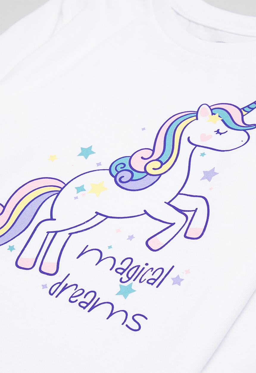 Pop Candy - Girls pj set - grey & white 
