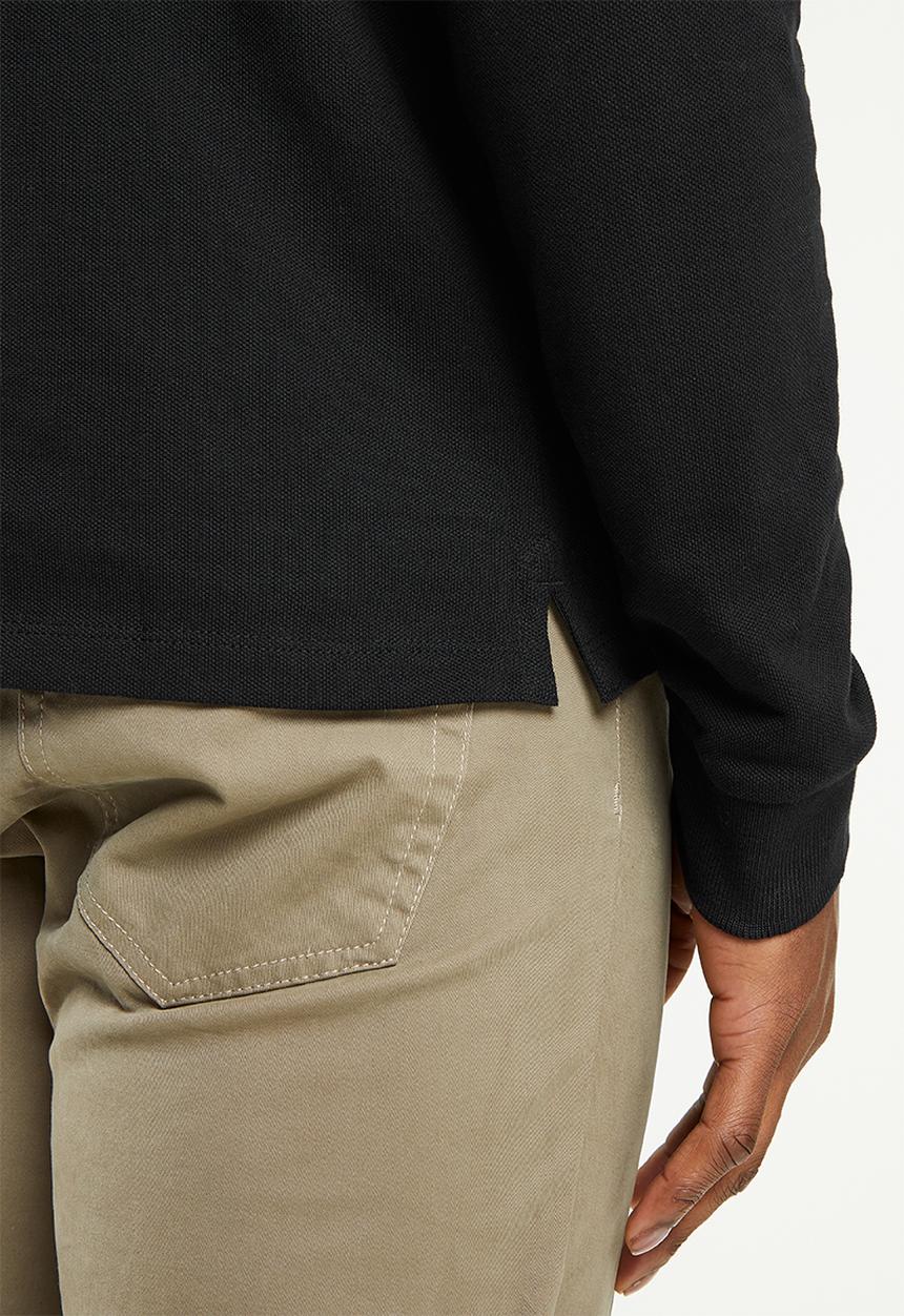 Ben Sherman - Ramford long sleeve golfer - black