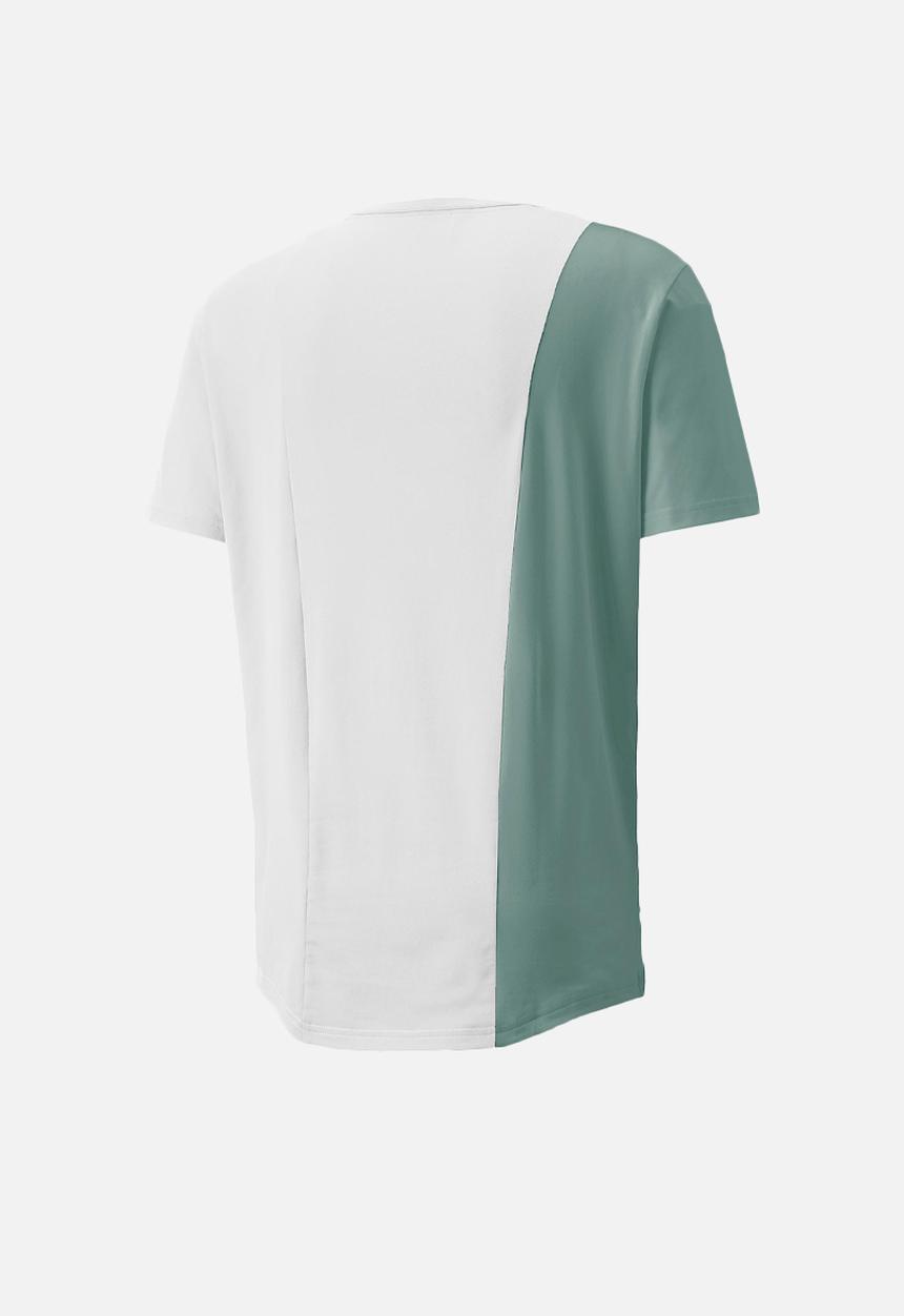 PUMA - CLOUDSPUN Short Sleeve Training Tee - mineral blue & puma white