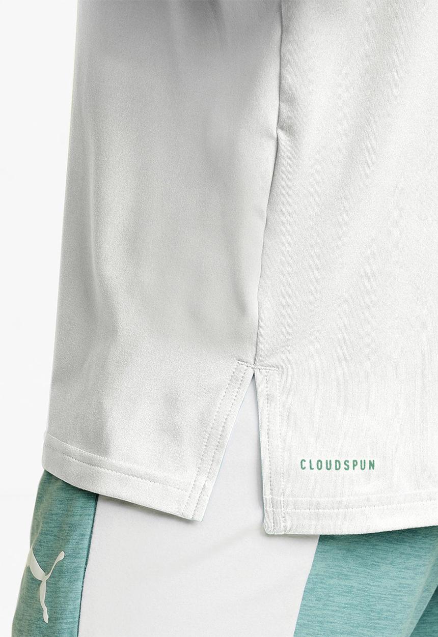 PUMA - CLOUDSPUN Short Sleeve Training Tee - mineral blue & puma white