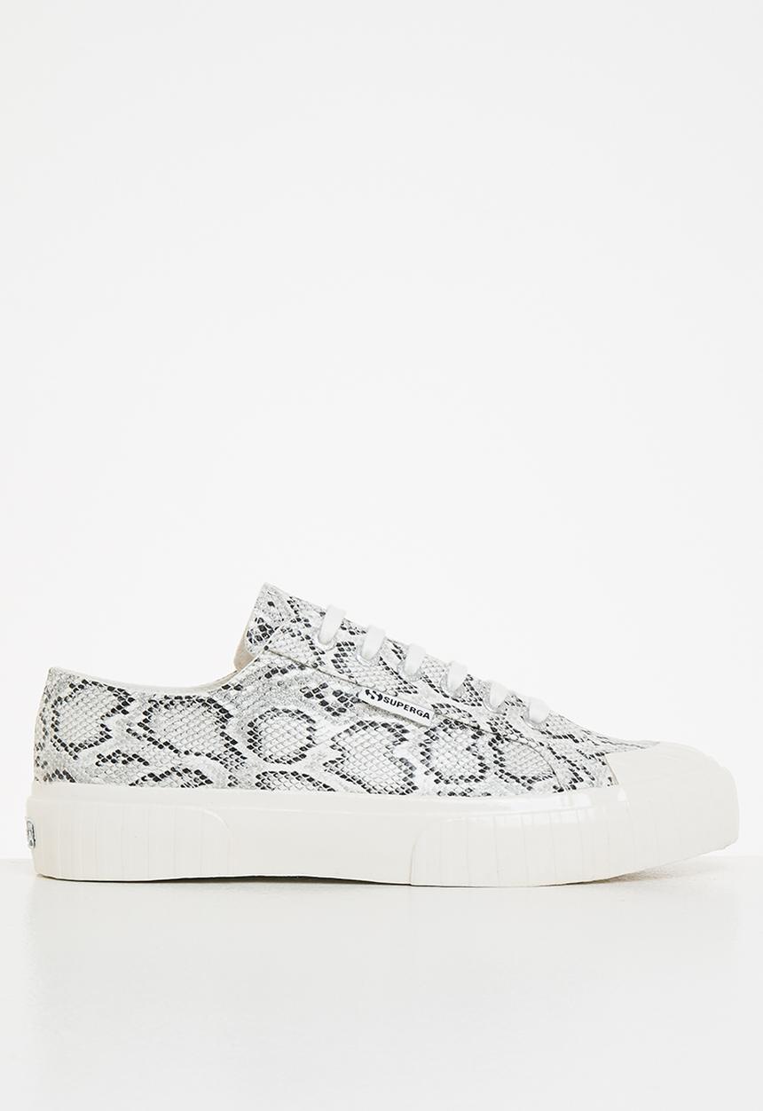 SUPERGA - 2631 stripe - a2b white black snake