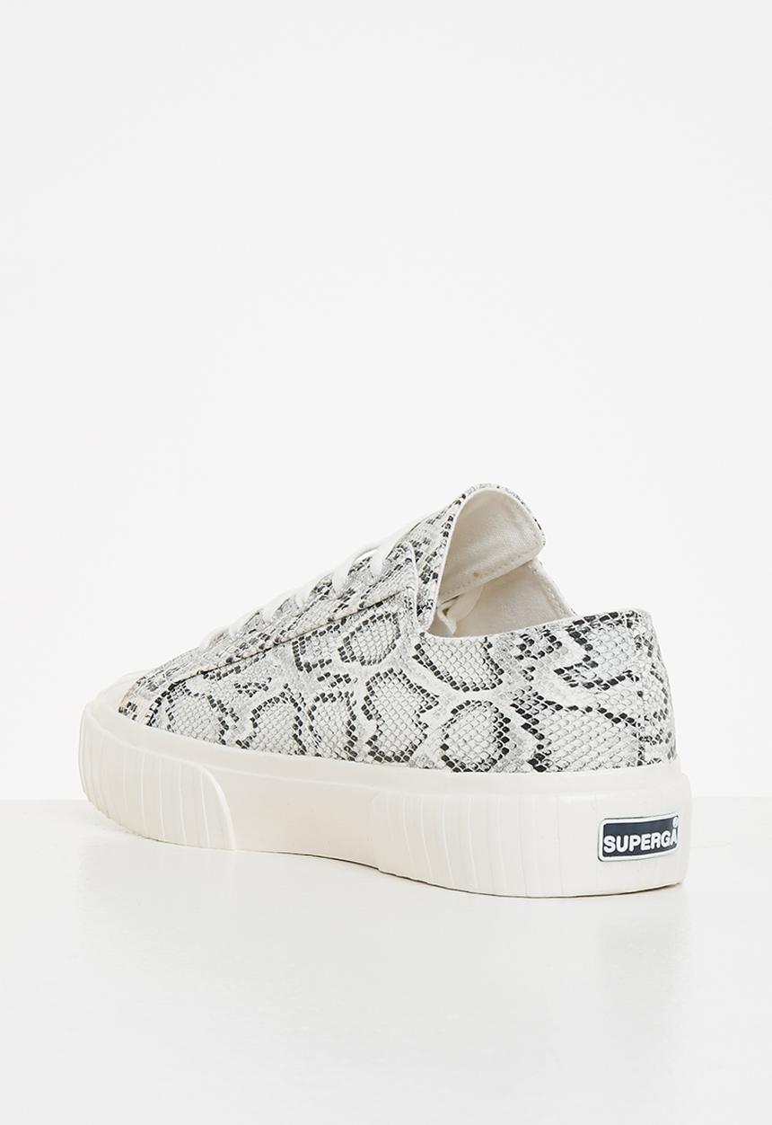 SUPERGA - 2631 stripe - a2b white black snake