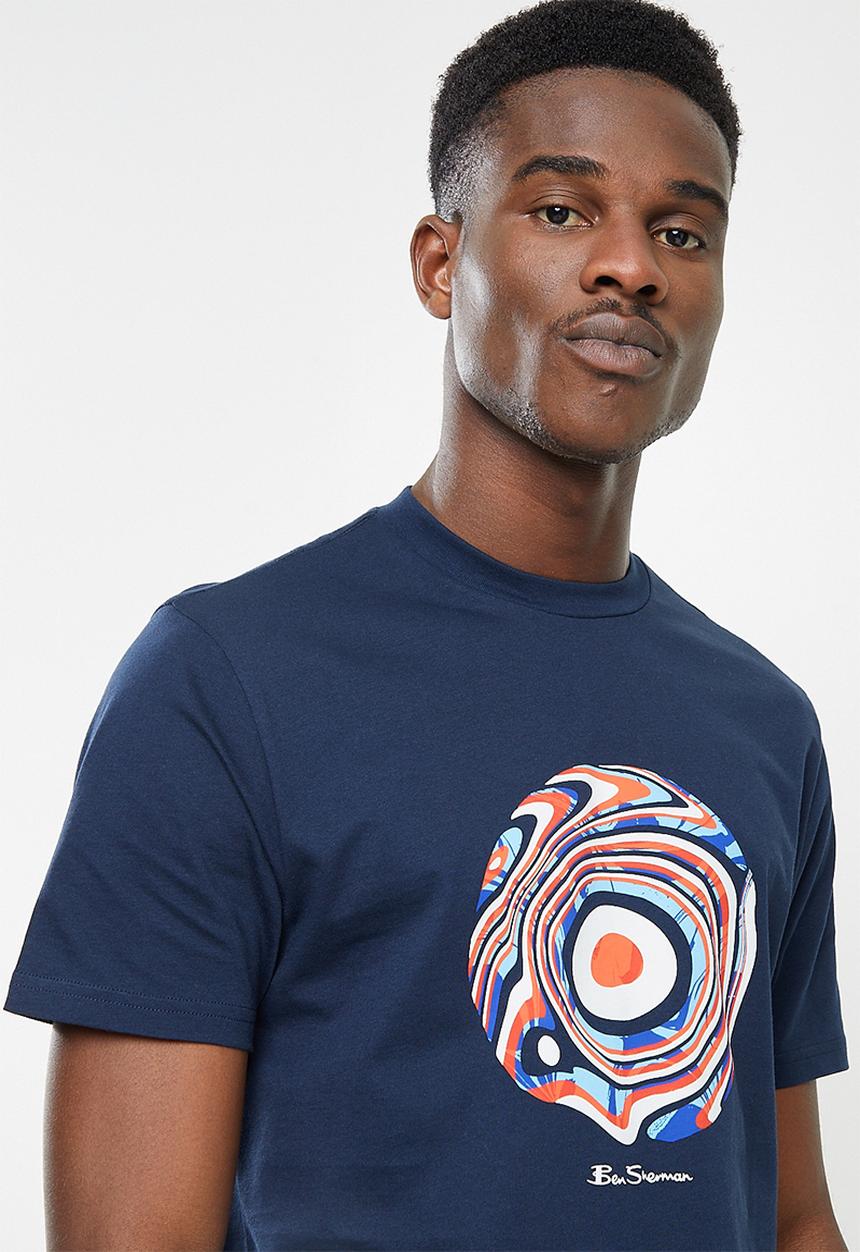 Ben Sherman - Trippy target tee - navy