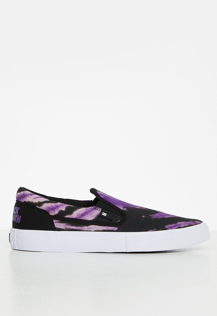 DC - DC x Black Sabbath Manual Slip On Shoes - Black & Purple