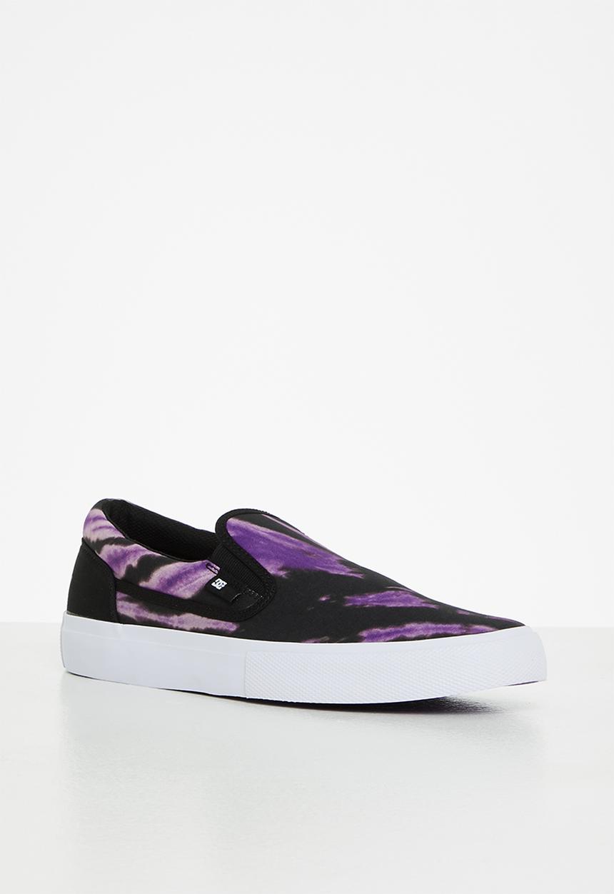 DC - DC x Black Sabbath Manual Slip On Shoes - Black & Purple