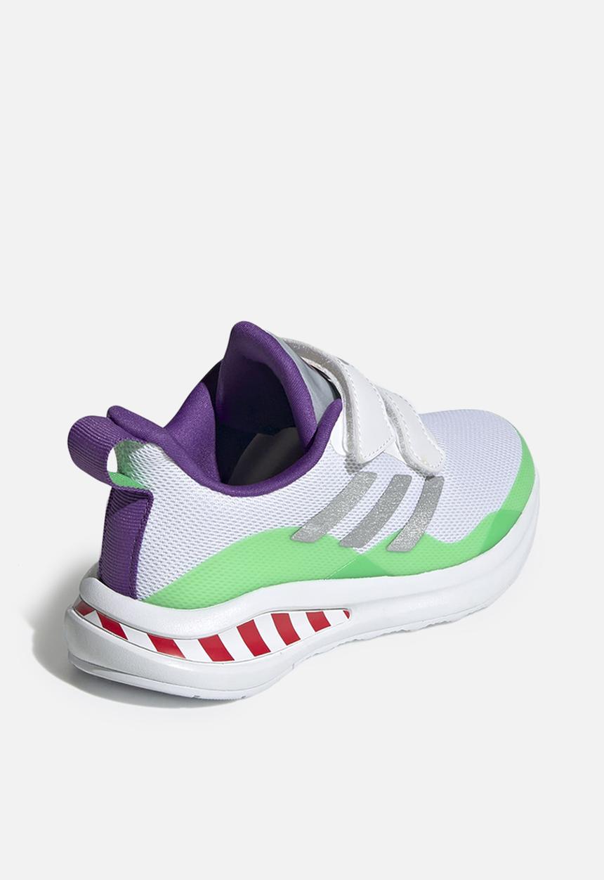 adidas Originals - Fortarun buzz cf k - ftwr white/silver met/semi solar lime