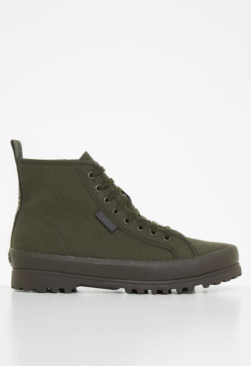 SUPERGA - 2341 tape - black olive/beige gresso