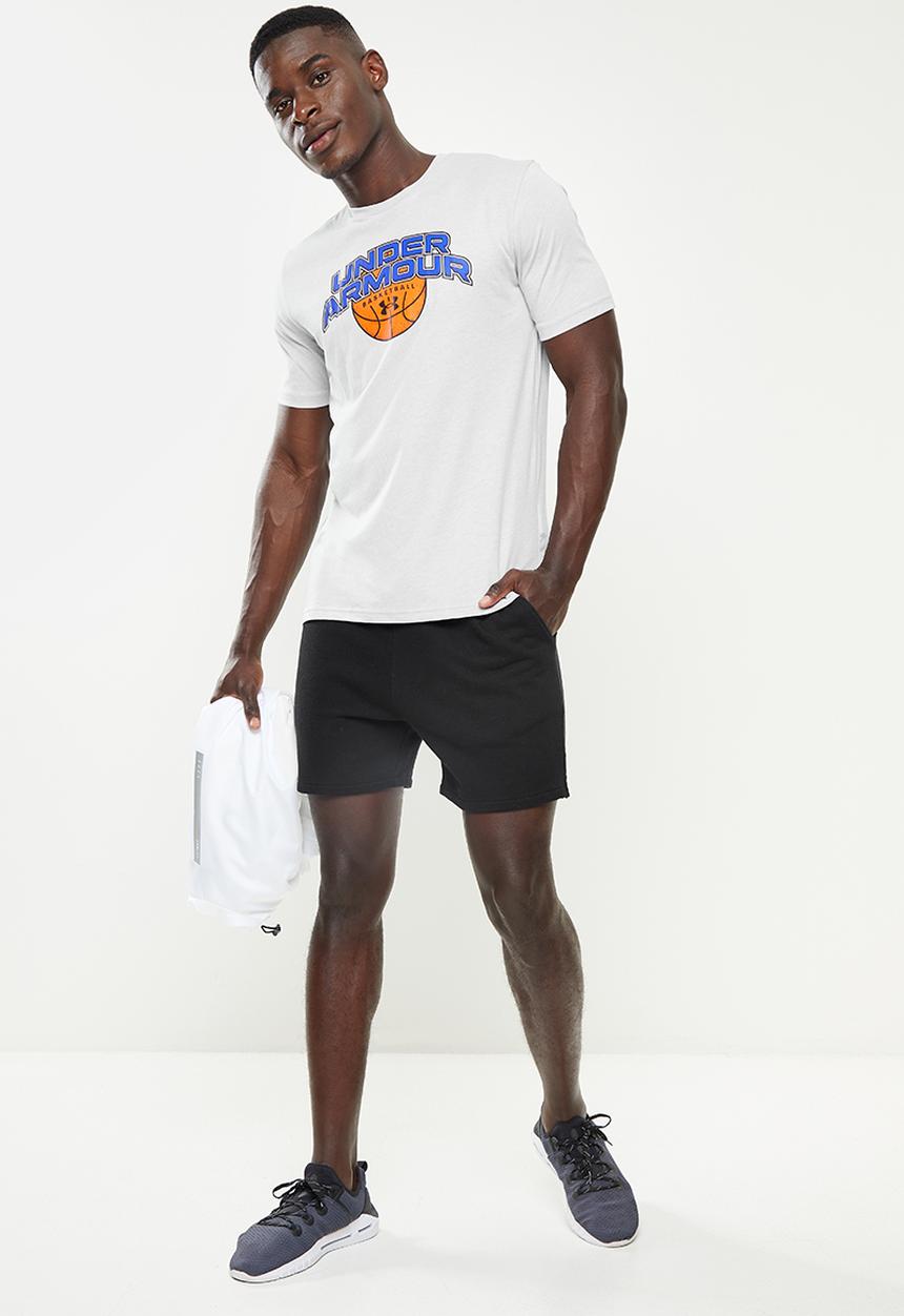 Under Armour - UA Basketball Branded Wordmark SS Tee- Grey 