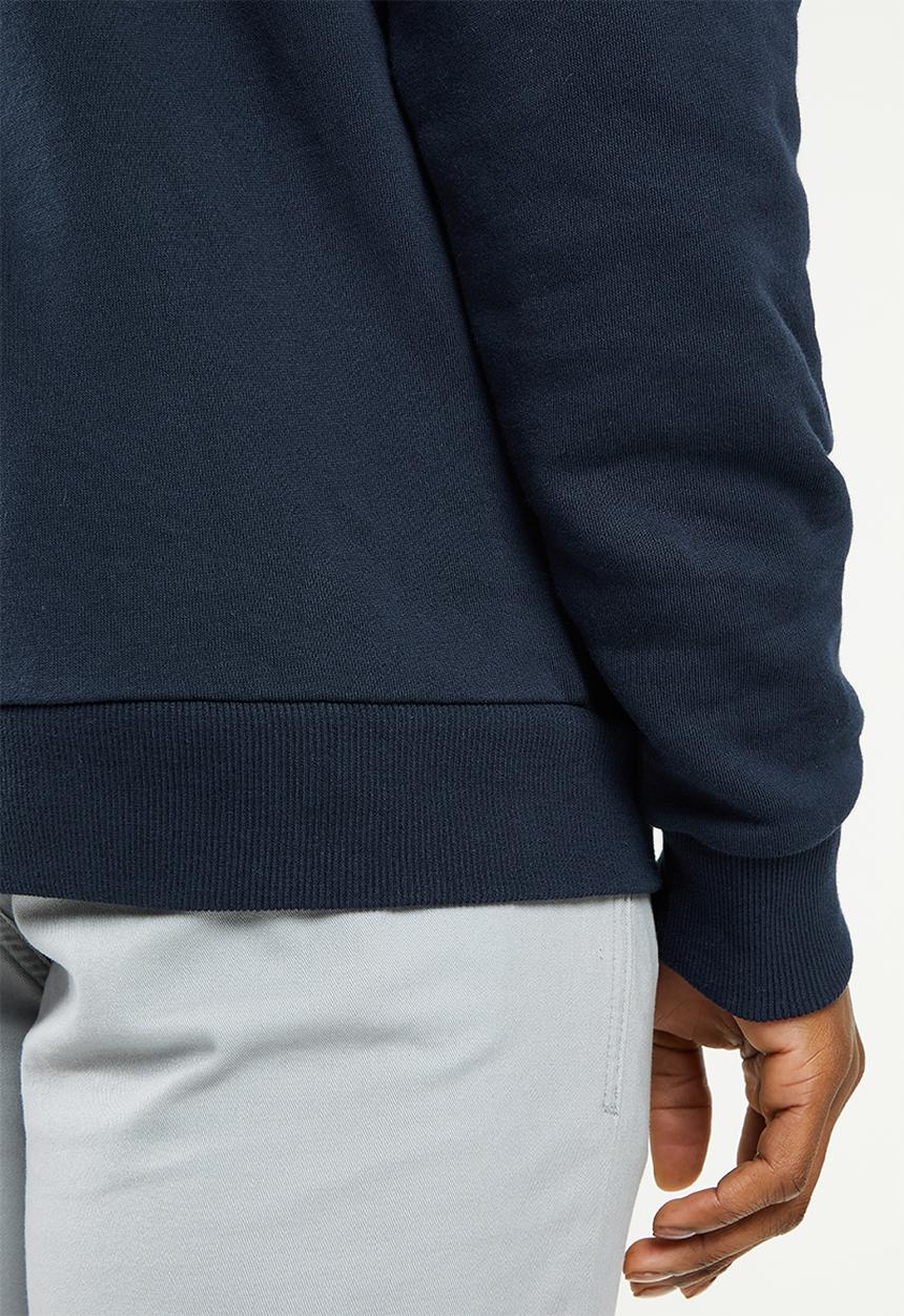 POLO - Men crew embossed sweat - navy
