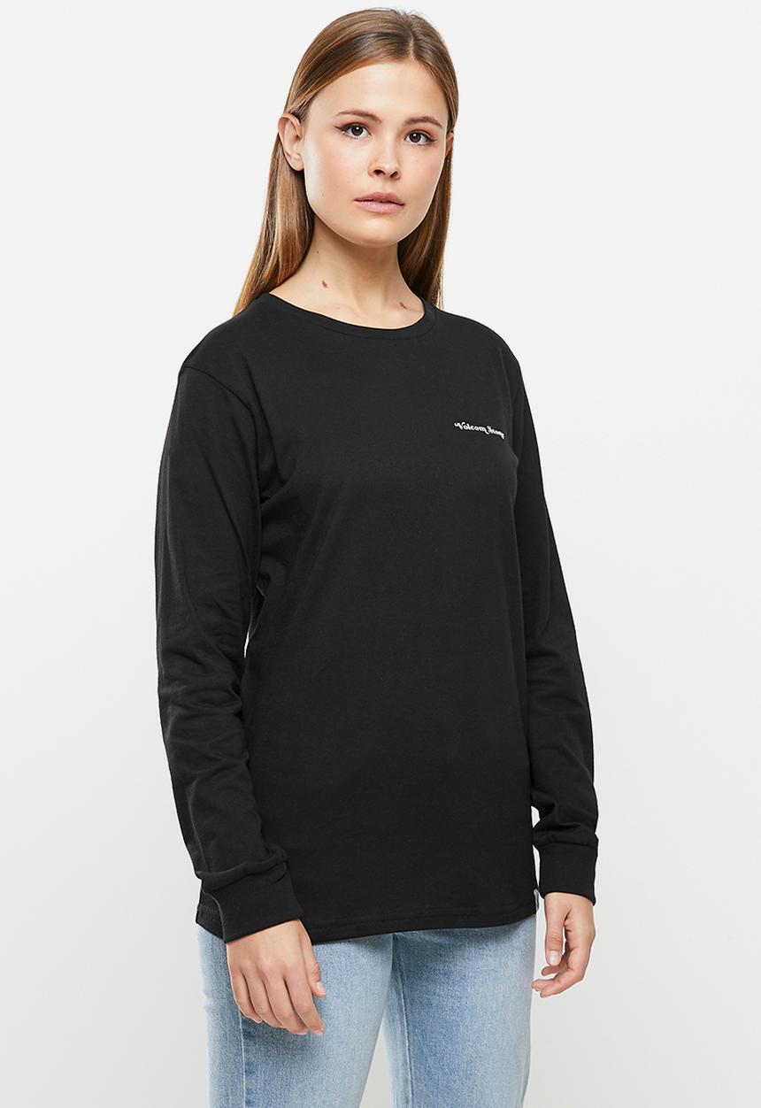 Volcom - Iconic stone long sleeve - black