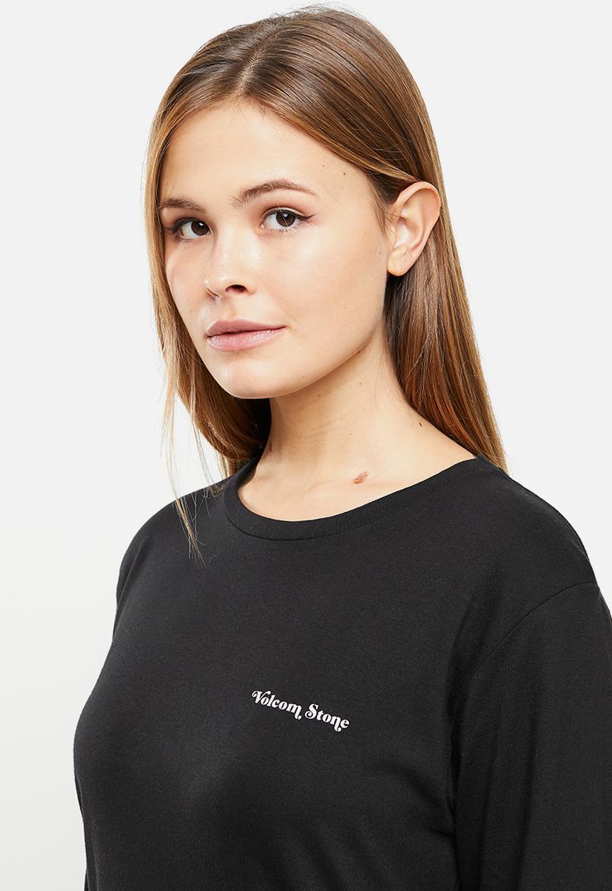 Volcom - Iconic stone long sleeve - black