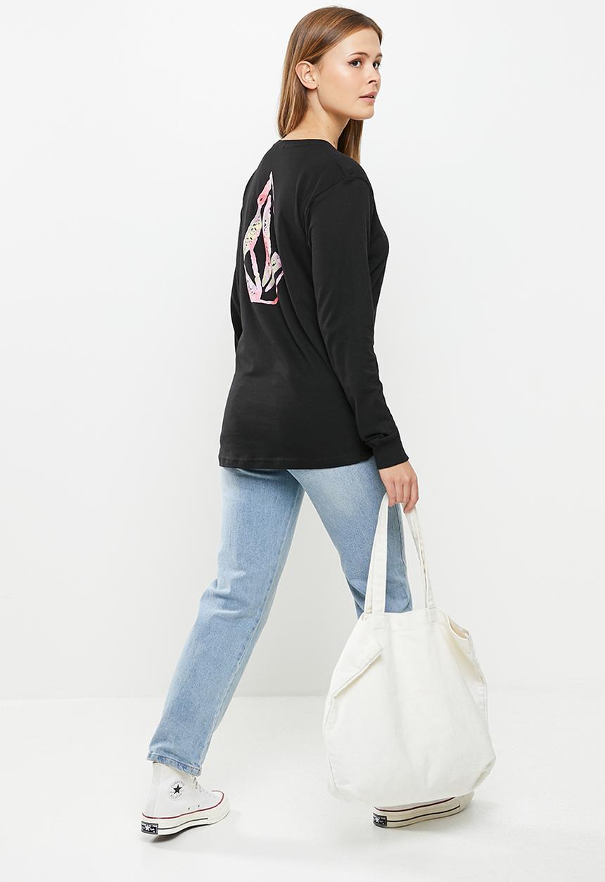 Volcom - Iconic stone long sleeve - black