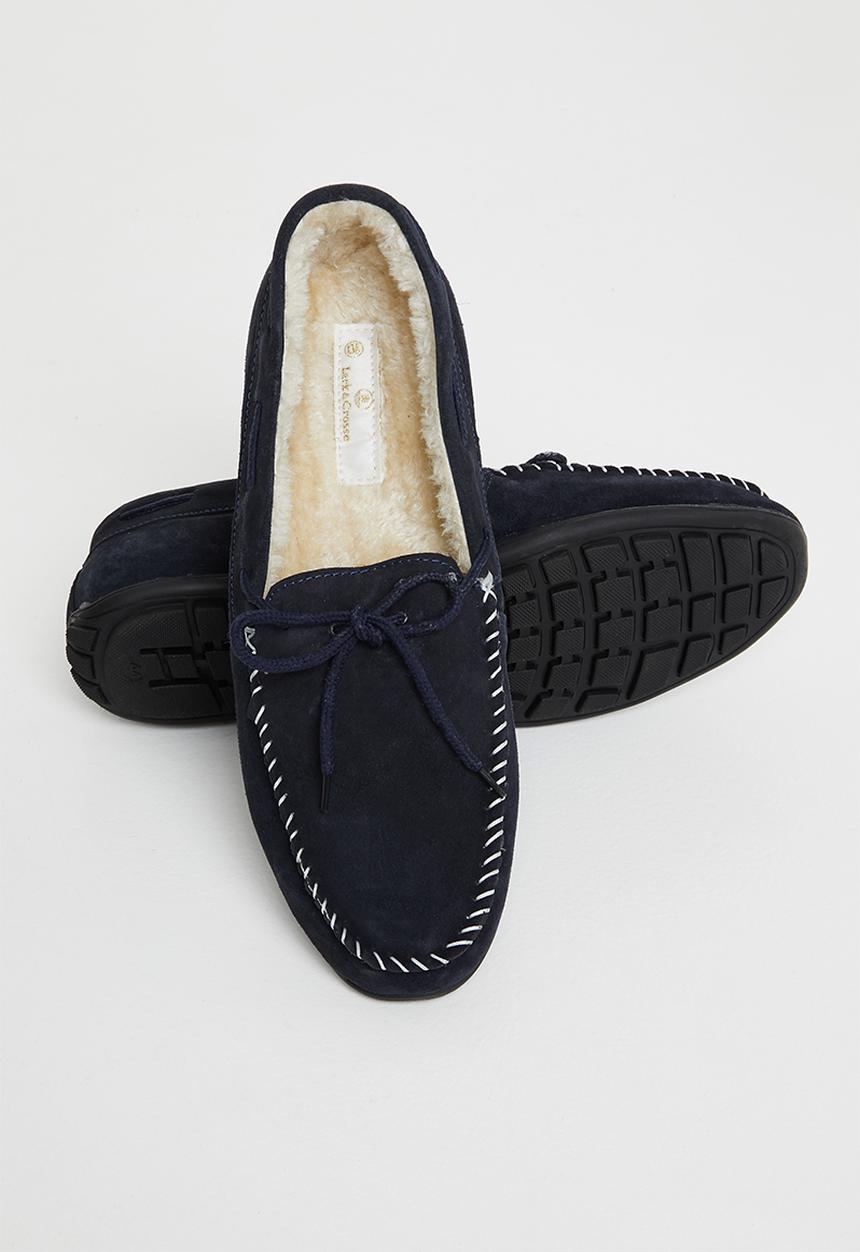 Lark & Crosse - Cozy slipper - navy