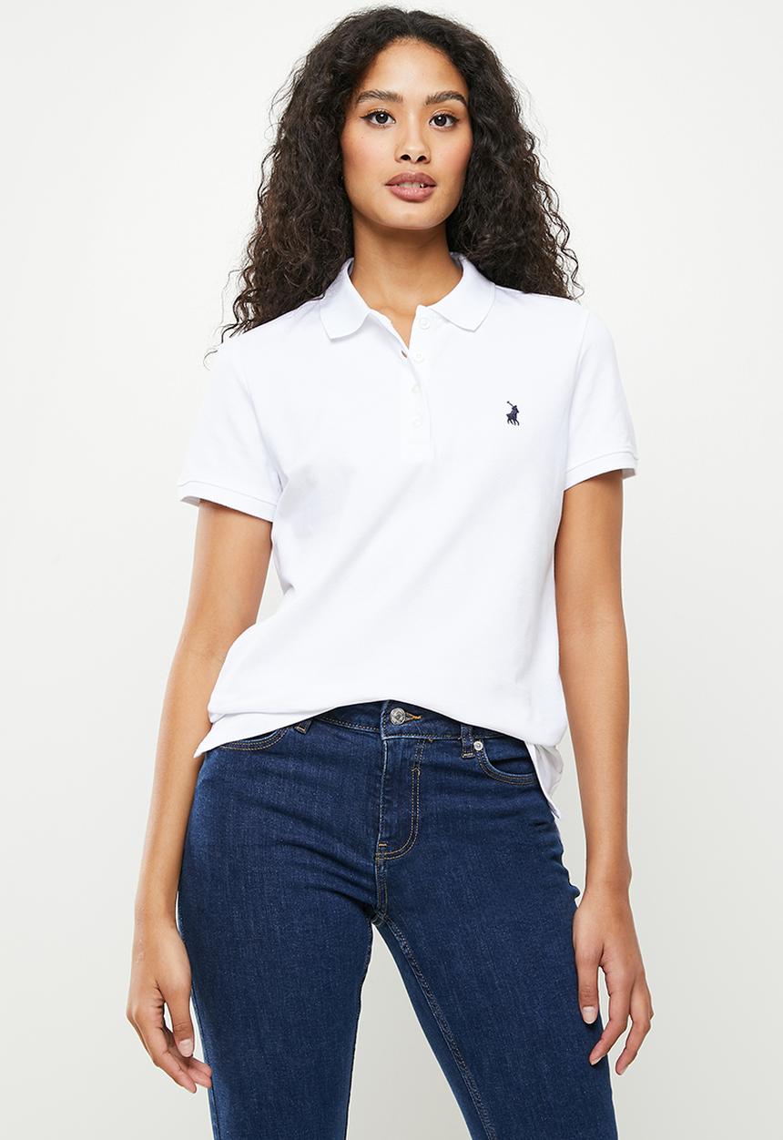 POLO - Wmn short sleeve essential sml pony golfer - white