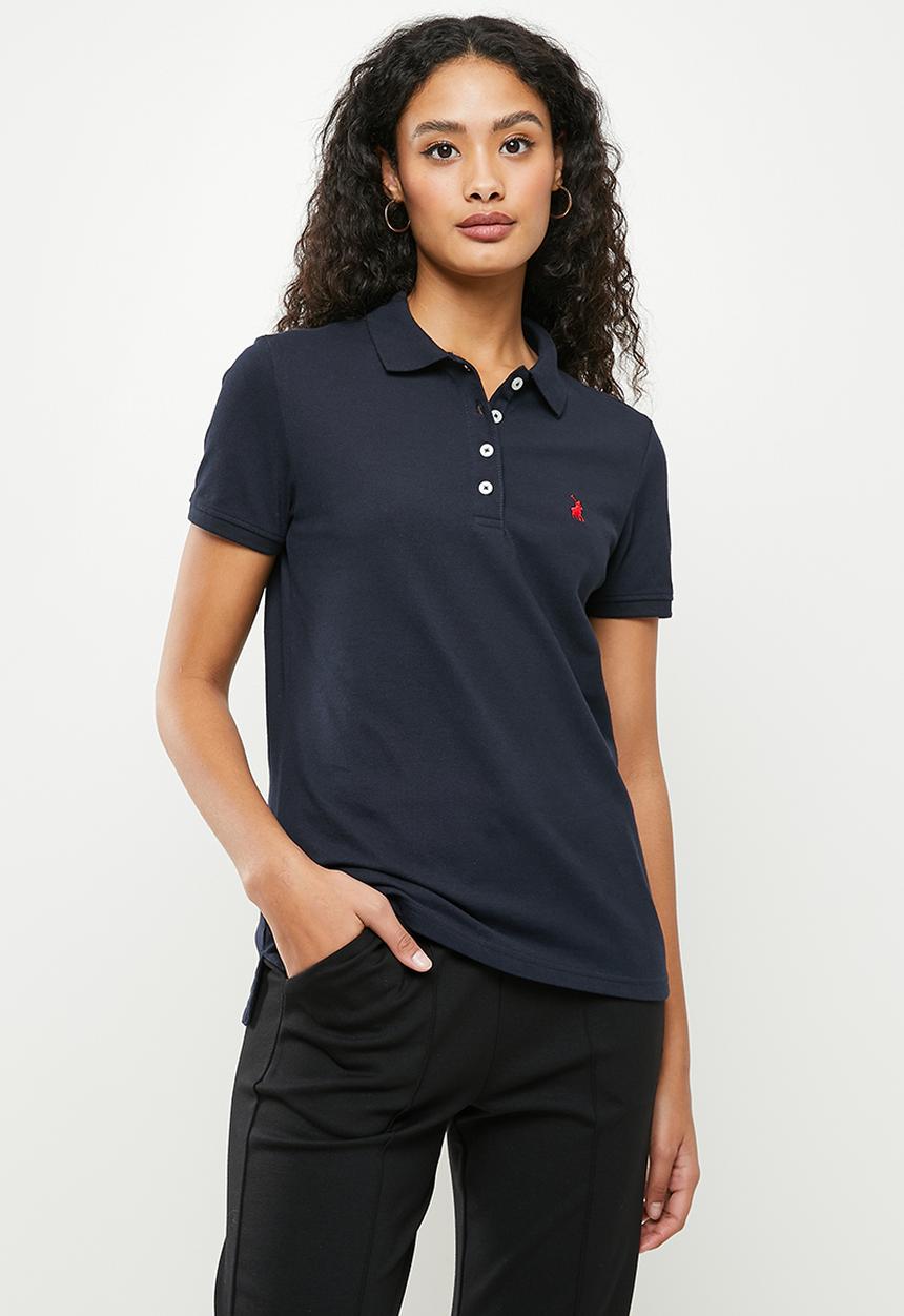 POLO - Wmn short sleeve essential sml pony golfer - navy