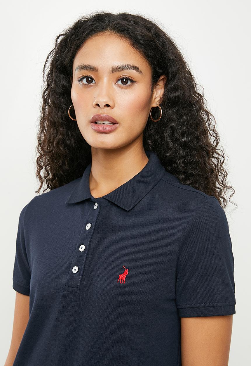 POLO - Wmn short sleeve essential sml pony golfer - navy