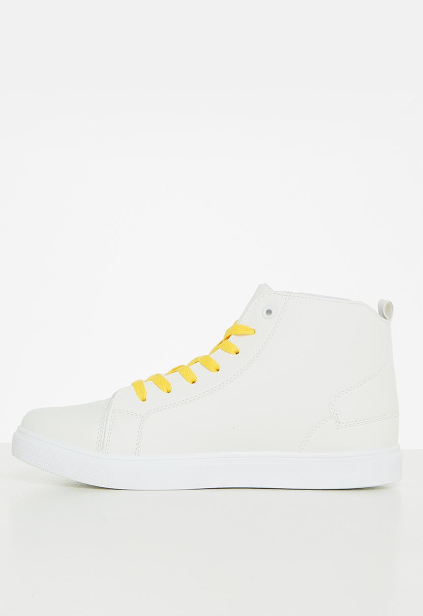 STYLE REPUBLIC - Karl hi-top sneaker - white & yellow