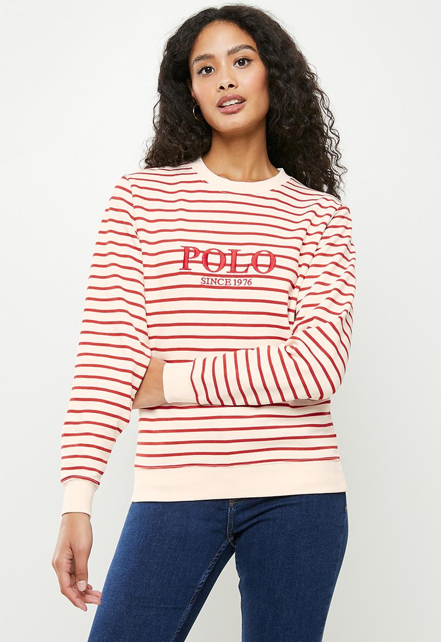 POLO - Stripe sweater - orange