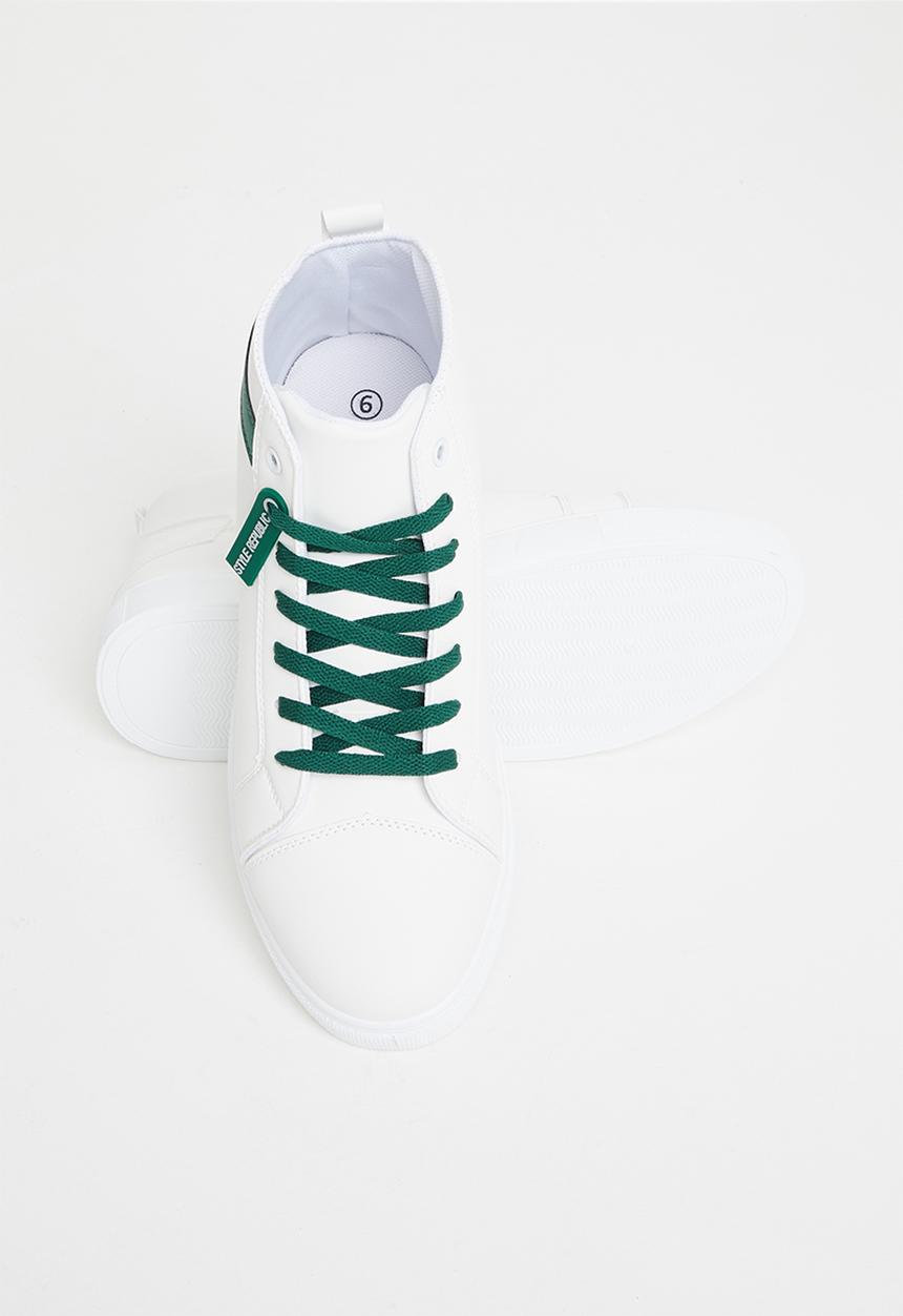 STYLE REPUBLIC - Karl hi-top sneaker - white & green
