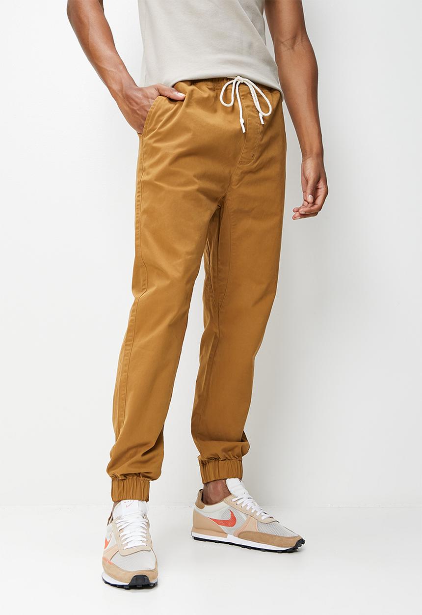 STYLE REPUBLIC - Slim tapered jogger - brown