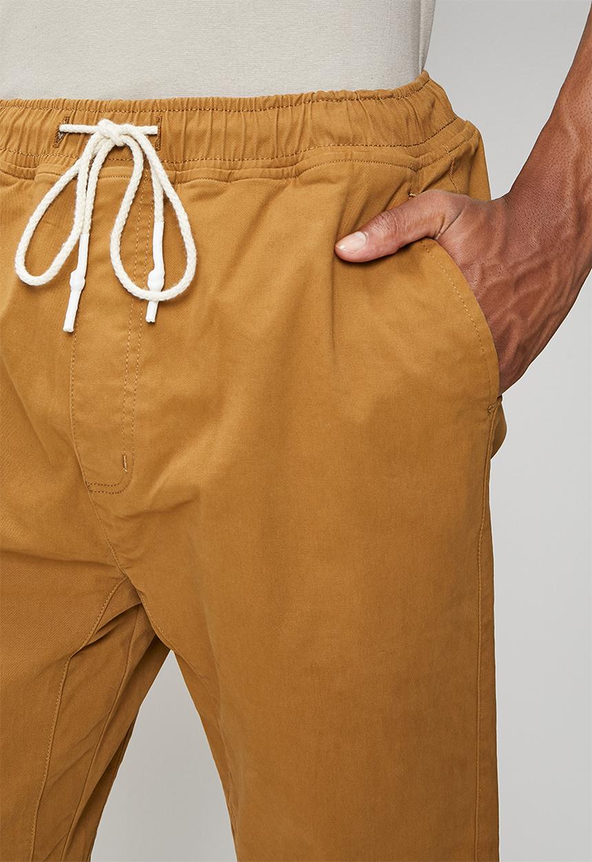 STYLE REPUBLIC - Slim tapered jogger - brown