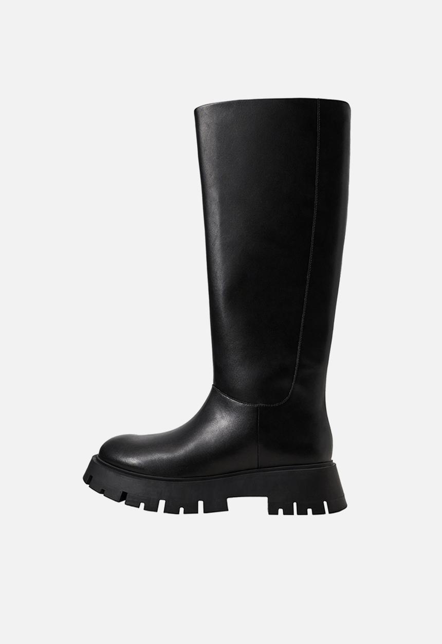 MANGO - Zayn high boot with track sole - black