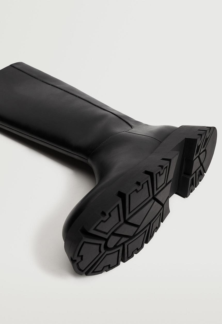 MANGO - Zayn high boot with track sole - black