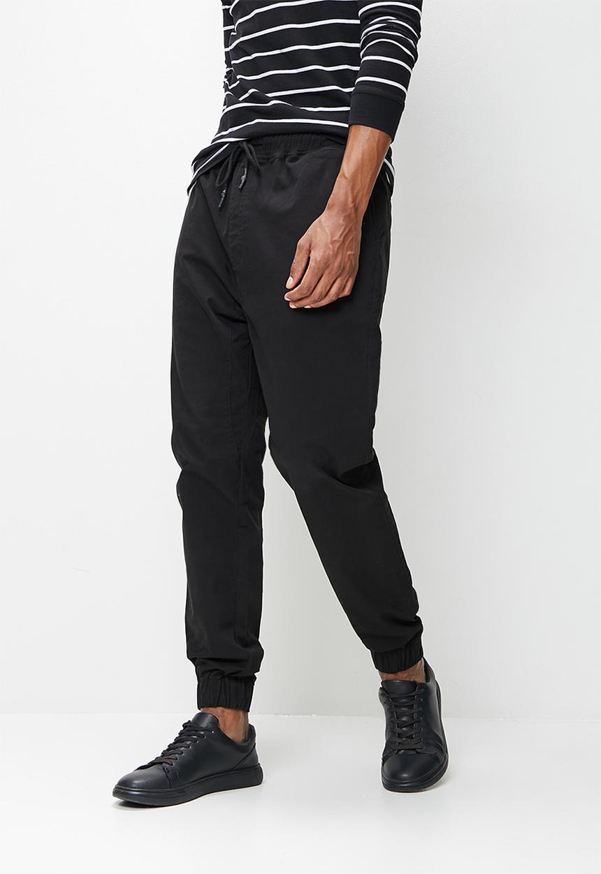 STYLE REPUBLIC - Slim tapered jogger - black