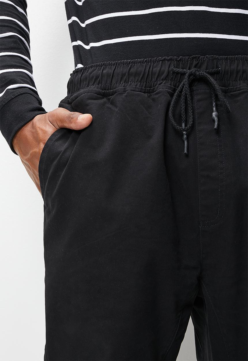 STYLE REPUBLIC - Slim tapered jogger - black