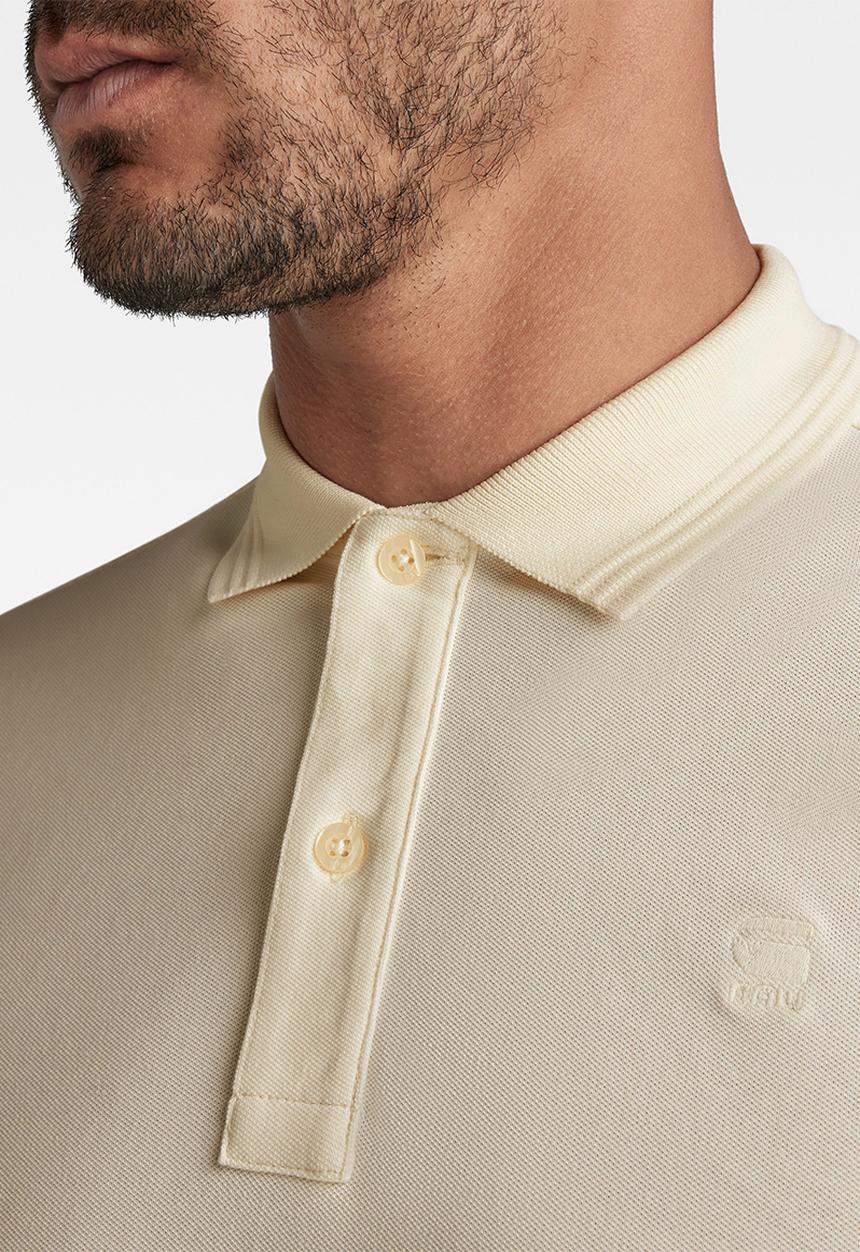 G-STAR - Dunda slim polo short sleeve - papyrus