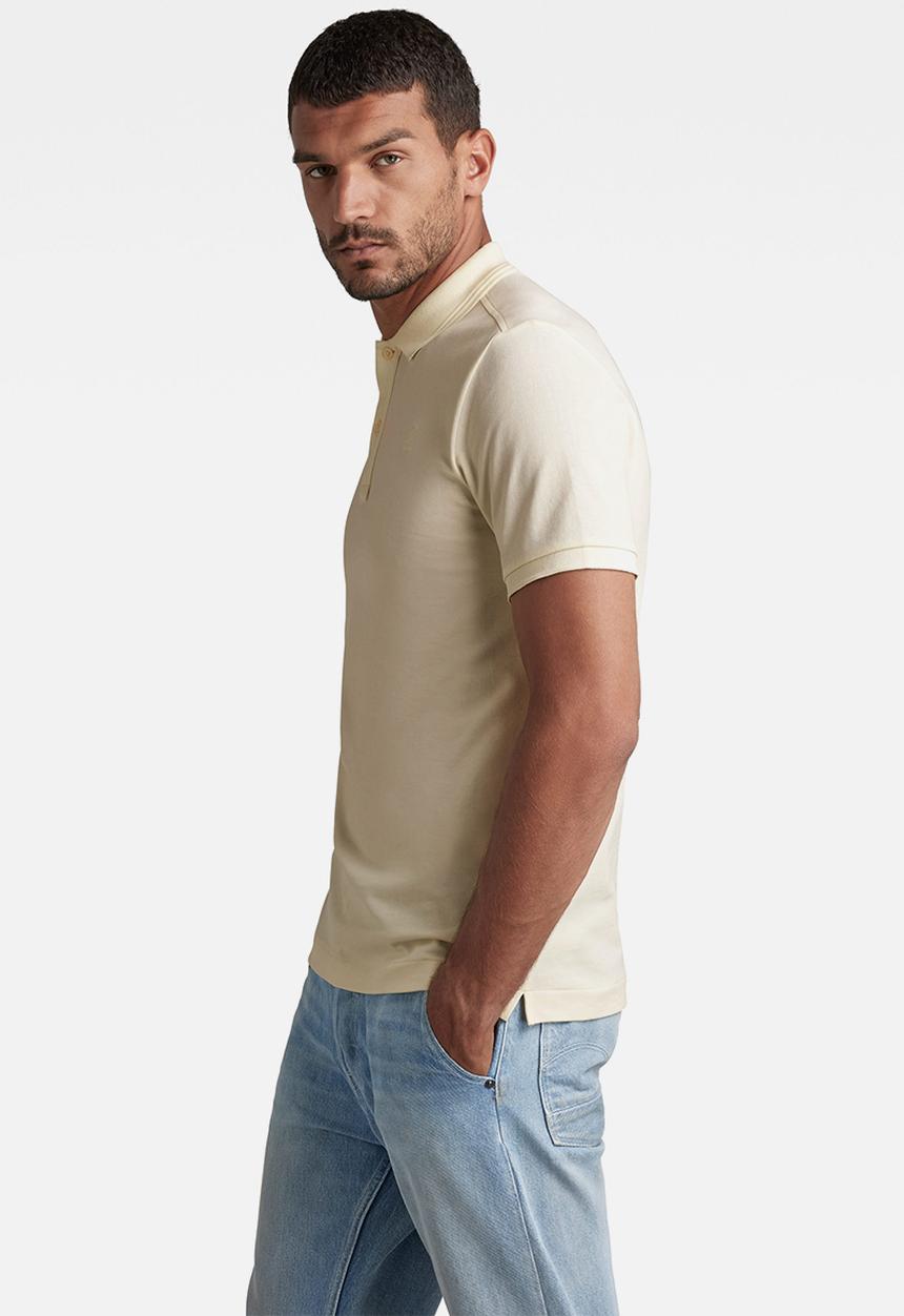 G-STAR - Dunda slim polo short sleeve - papyrus