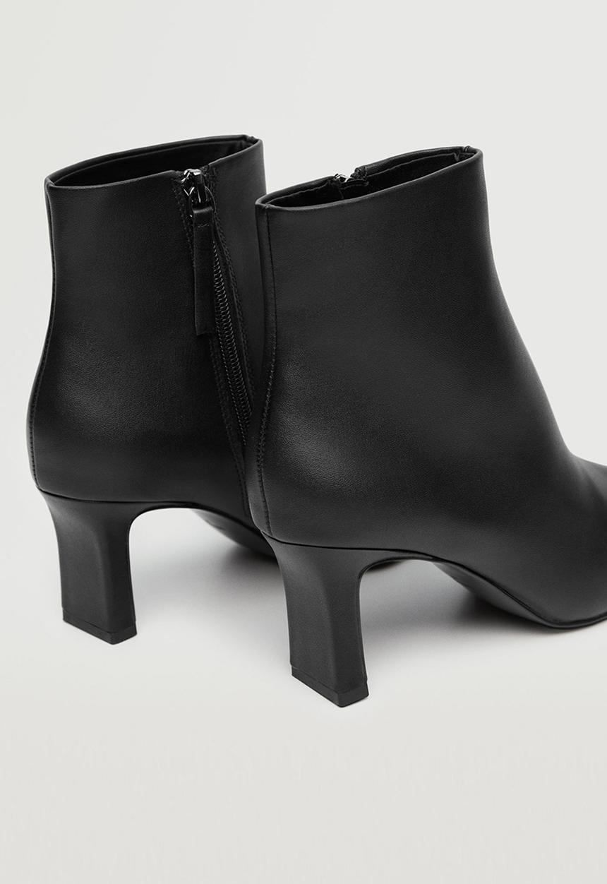 MANGO - Day pointed ankle boot - black