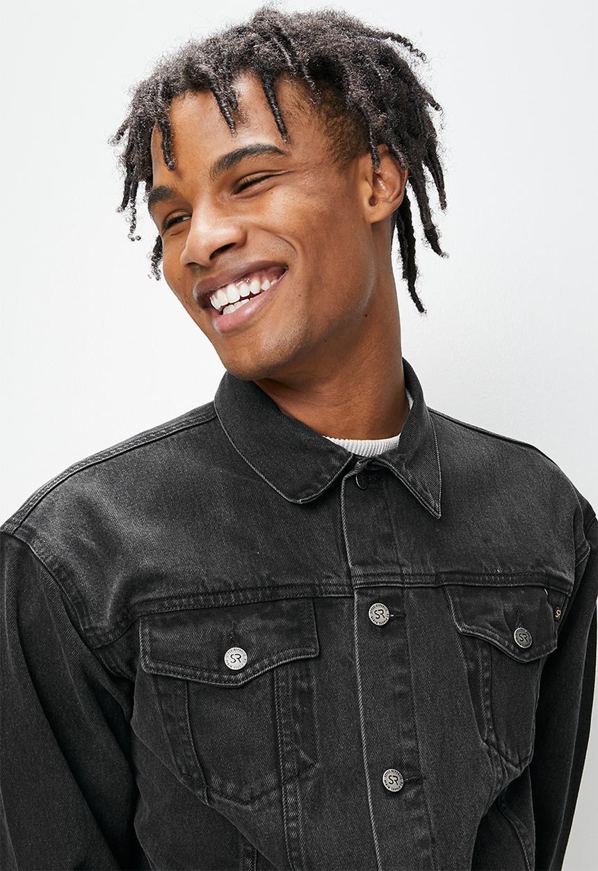 STYLE REPUBLIC - Tyga loose fit denim trucker jacket - washed black