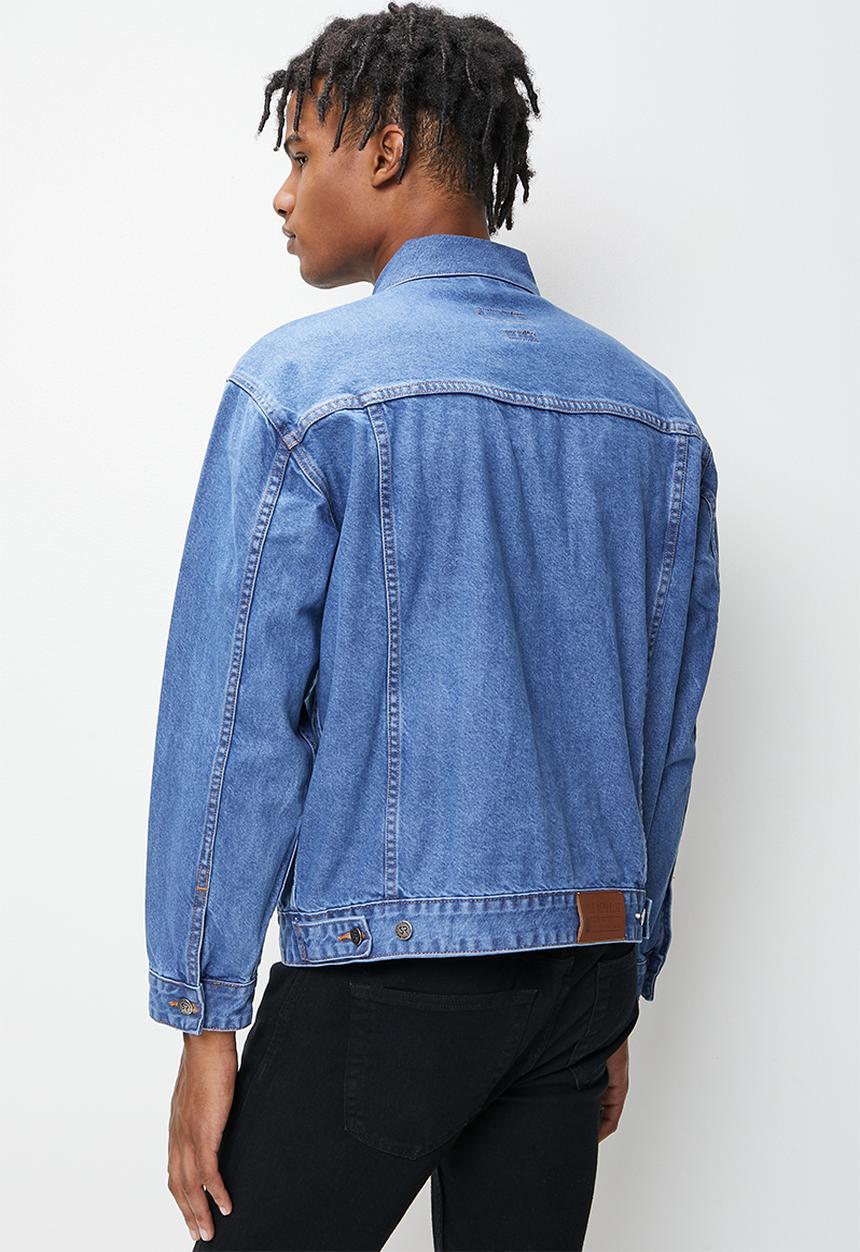 STYLE REPUBLIC - Tyga loose fit denim trucker jacket - mid blue