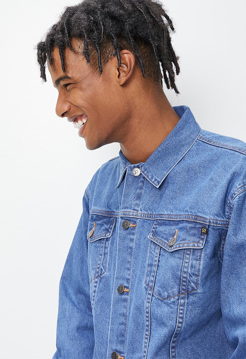 STYLE REPUBLIC - Tyga loose fit denim trucker jacket - mid blue