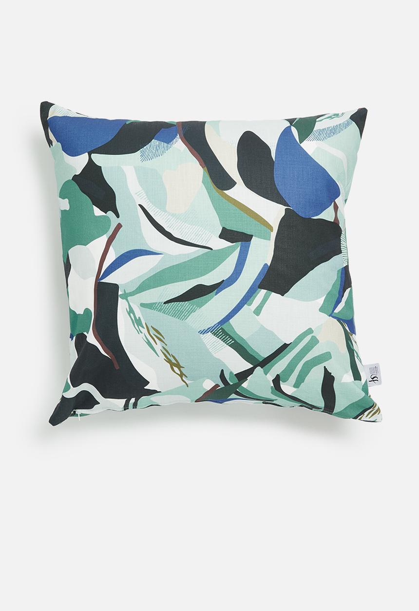 Sixth Floor - Layered printed cushion cover - multi