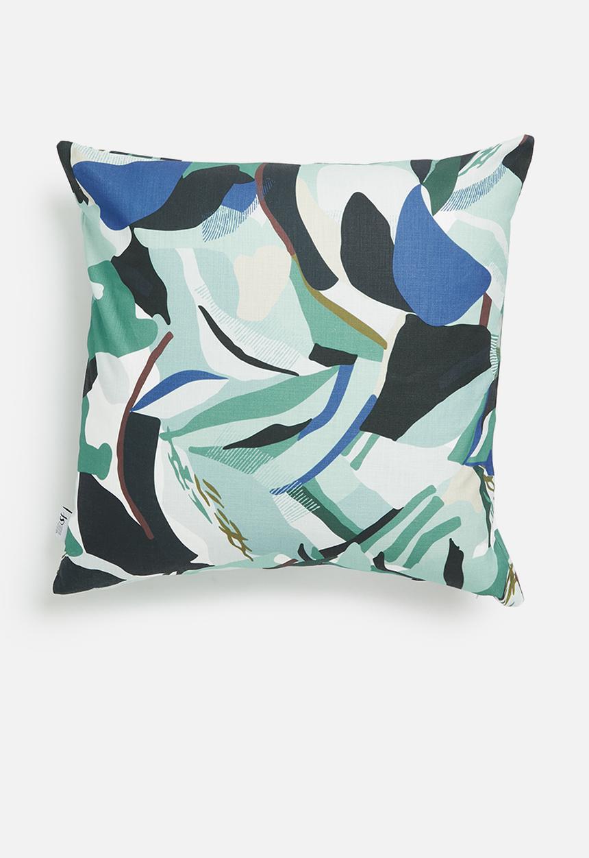 Sixth Floor - Layered printed cushion cover - multi
