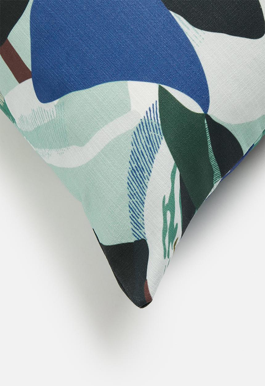 Sixth Floor - Layered printed cushion cover - multi